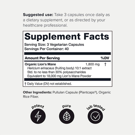 TONIIQ - Toniiq Lions Mane Supplement 18,000Mg. 120 Capsulas - The Red Vitamin MX - Suplementos Alimenticios - {{ shop.shopifyCountryName }}