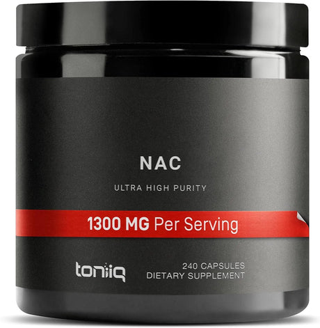 TONIIQ - Toniiq NAC Supplement N-Acetyl Cysteine 1300Mg. 240 Capsulas - The Red Vitamin MX - Suplementos Alimenticios - {{ shop.shopifyCountryName }}