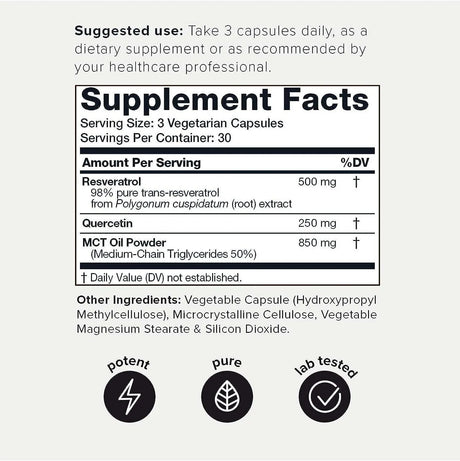 TONIIQ - Toniiq Resveratrol+ with Quercetin MCT Oil 90 Capsulas - The Red Vitamin MX - Suplementos Alimenticios - {{ shop.shopifyCountryName }}