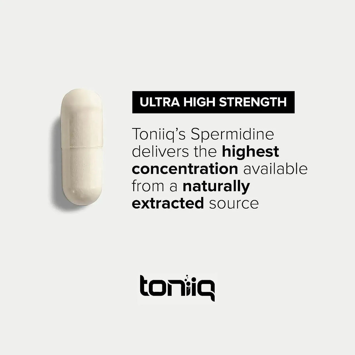 TONIIQ - Toniiq Spermidine Ultra Concentrated 500Mg. 120 Capsulas - The Red Vitamin MX - Suplementos Alimenticios - {{ shop.shopifyCountryName }}