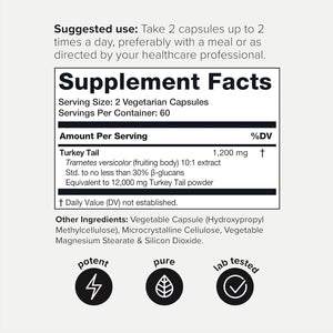 TONIIQ - Toniiq Turkey Tail Mushroom Extract 12,000Mg. 120 Capsulas - The Red Vitamin MX - Suplementos Alimenticios - {{ shop.shopifyCountryName }}