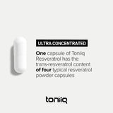 TONIIQ - Toniiq Ultra High Potency Resveratrol 1000Mg. 60 Capsulas - The Red Vitamin MX - Suplementos Alimenticios - {{ shop.shopifyCountryName }}