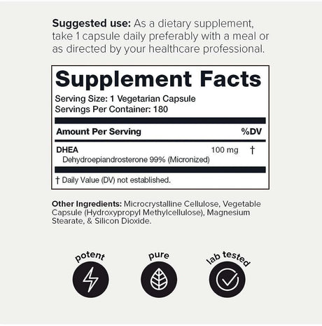 TONIIQ - Toniiq Ultra High Strength DHEA 100Mg. 180 Capsulas - The Red Vitamin MX - Suplementos Alimenticios - {{ shop.shopifyCountryName }}