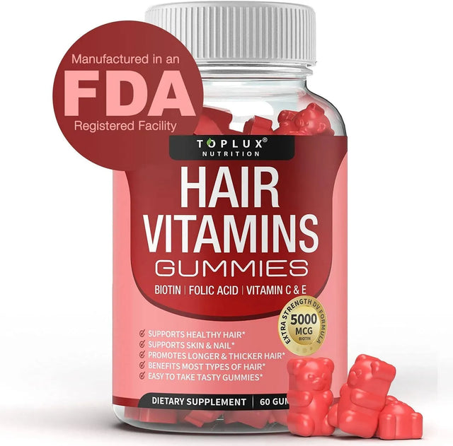 TOPLUX - Toplux Hair Vitamins Gummies 60 Gomitas - The Red Vitamin MX - Suplementos Alimenticios - {{ shop.shopifyCountryName }}