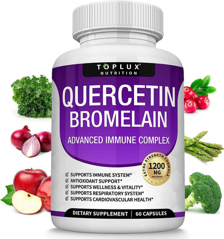 TOPLUX - Toplux Quercetin with Bromelain 1200Mg. 60 Capsulas - The Red Vitamin MX - Suplementos Alimenticios - {{ shop.shopifyCountryName }}