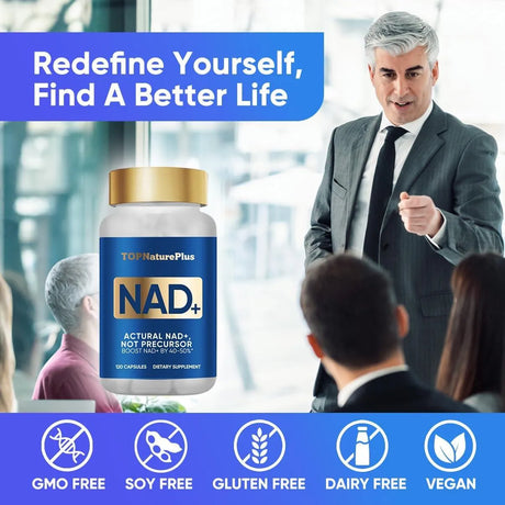 TOPNATUREPLUS - TOPNaturePlus NAD+ 500mMg. with TMG 250Mg. 120 Capsulas - The Red Vitamin MX - Suplementos Alimenticios - {{ shop.shopifyCountryName }}