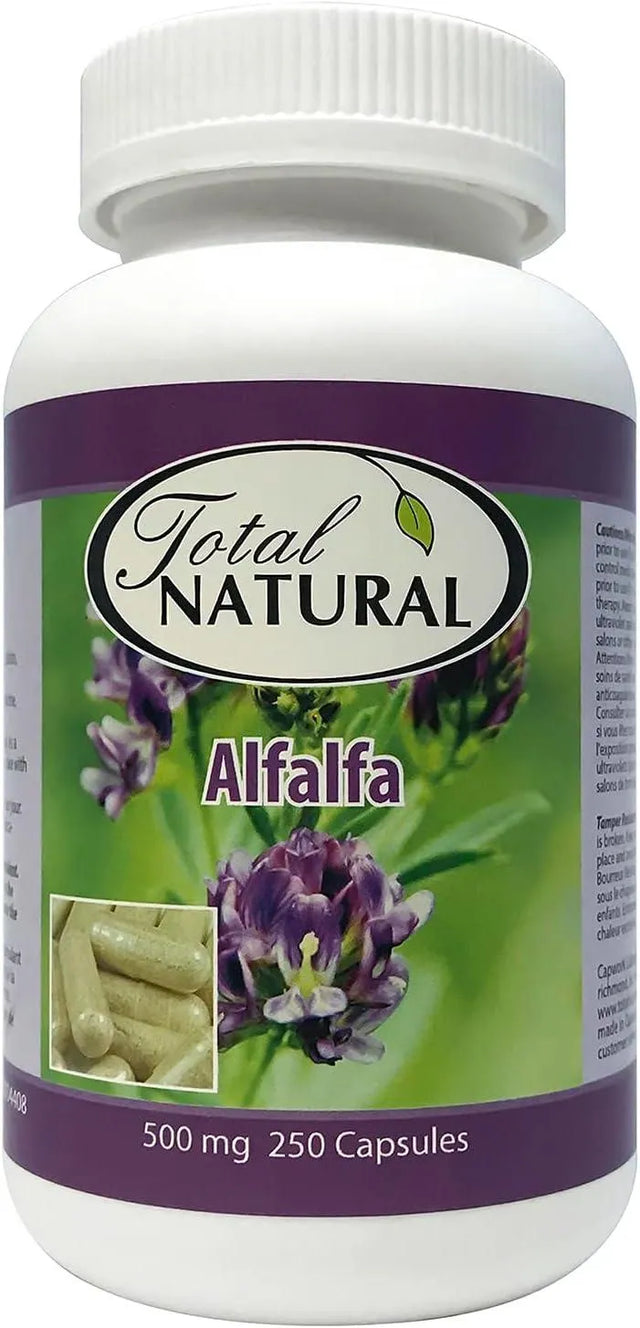 TOTAL NATURAL - Total Natural Natural Alfalfa 500Mg. 250 Capsulas - The Red Vitamin MX - Suplementos Alimenticios - {{ shop.shopifyCountryName }}