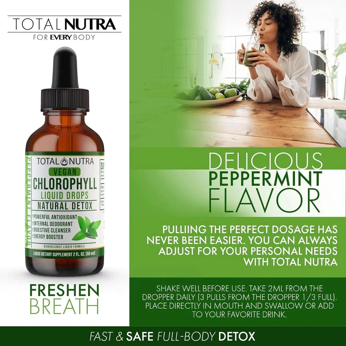 TOTAL NUTRA - Total Nutra Liquid Chlorophyll Drops 50Mg. 60Ml. 2 Pack - The Red Vitamin MX - Suplementos Alimenticios - {{ shop.shopifyCountryName }}