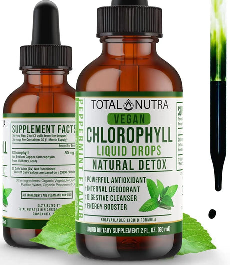 TOTAL NUTRA - Total Nutra Liquid Chlorophyll Drops 50Mg. 60Ml. - The Red Vitamin MX - Suplementos Alimenticios - {{ shop.shopifyCountryName }}