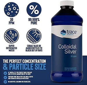 TRACE MINERALS - Trace Minerals Colloidal Silver Liquid 30 PPM 473Ml. - The Red Vitamin MX - Suplementos Alimenticios - {{ shop.shopifyCountryName }}