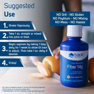 TRACE MINERALS - Trace Minerals Fast Absorbing Fiber 14g Liquid 144Ml. - The Red Vitamin MX - Suplementos Alimenticios - {{ shop.shopifyCountryName }}