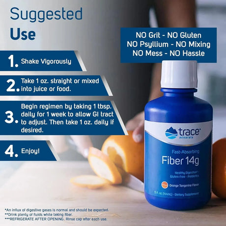 TRACE MINERALS - Trace Minerals Fast Absorbing Fiber 14g Liquid 144Ml. - The Red Vitamin MX - Suplementos Alimenticios - {{ shop.shopifyCountryName }}