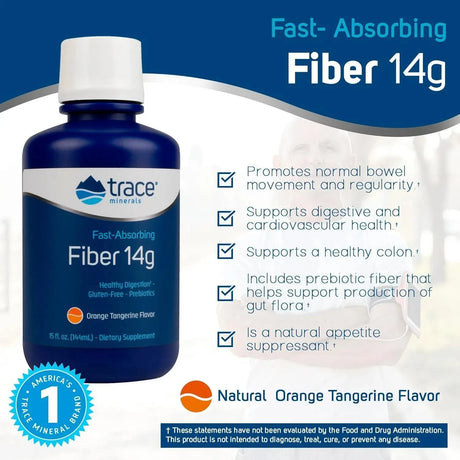 TRACE MINERALS - Trace Minerals Fast Absorbing Fiber 14g Liquid 144Ml. - The Red Vitamin MX - Suplementos Alimenticios - {{ shop.shopifyCountryName }}