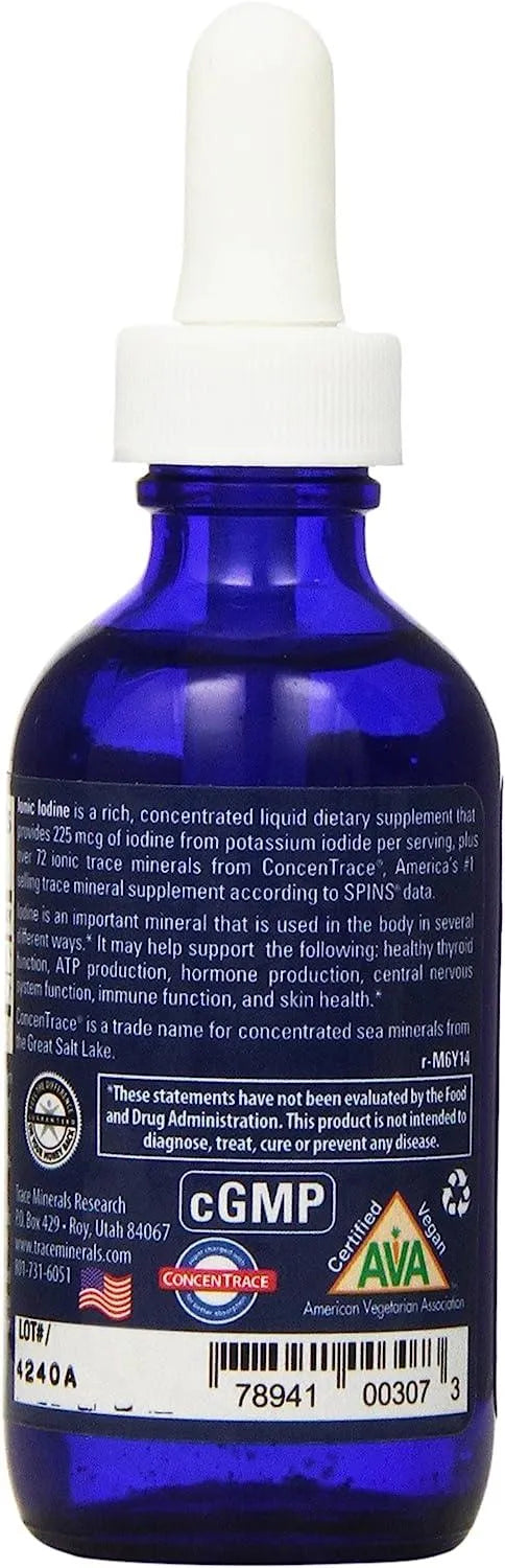 TRACE MINERALS - Trace Minerals Ionic Iodine from Potassium Iodide 225Mcg. 59Ml. - The Red Vitamin MX - Suplementos Alimenticios - {{ shop.shopifyCountryName }}