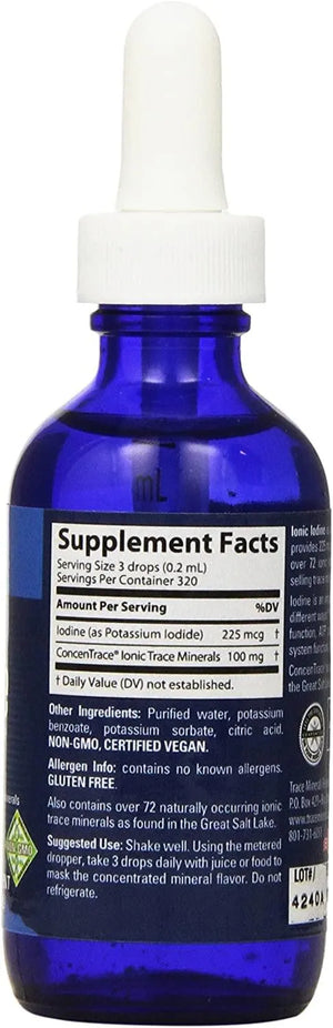 TRACE MINERALS - Trace Minerals Ionic Iodine from Potassium Iodide 225Mcg. 59Ml. - The Red Vitamin MX - Suplementos Alimenticios - {{ shop.shopifyCountryName }}