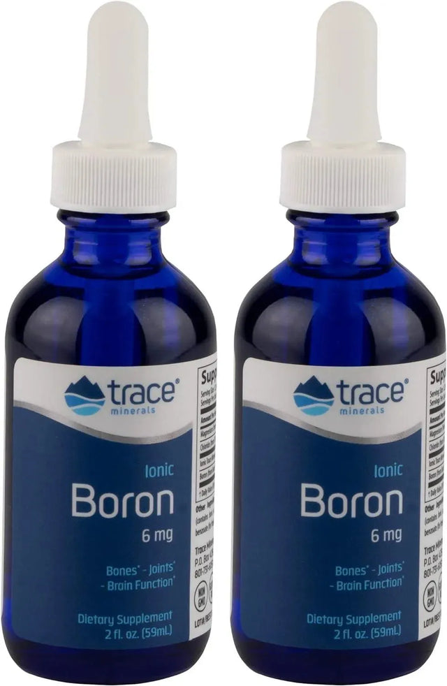 TRACE MINERALS - Trace Minerals Liquid Ionic Boron 6 Mg. 2 Fl.Oz. 2 Pack - The Red Vitamin MX - Suplementos Alimenticios - {{ shop.shopifyCountryName }}