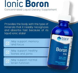 TRACE MINERALS - Trace Minerals Liquid Ionic Boron 6 Mg. 2 Fl.Oz. 2 Pack - The Red Vitamin MX - Suplementos Alimenticios - {{ shop.shopifyCountryName }}