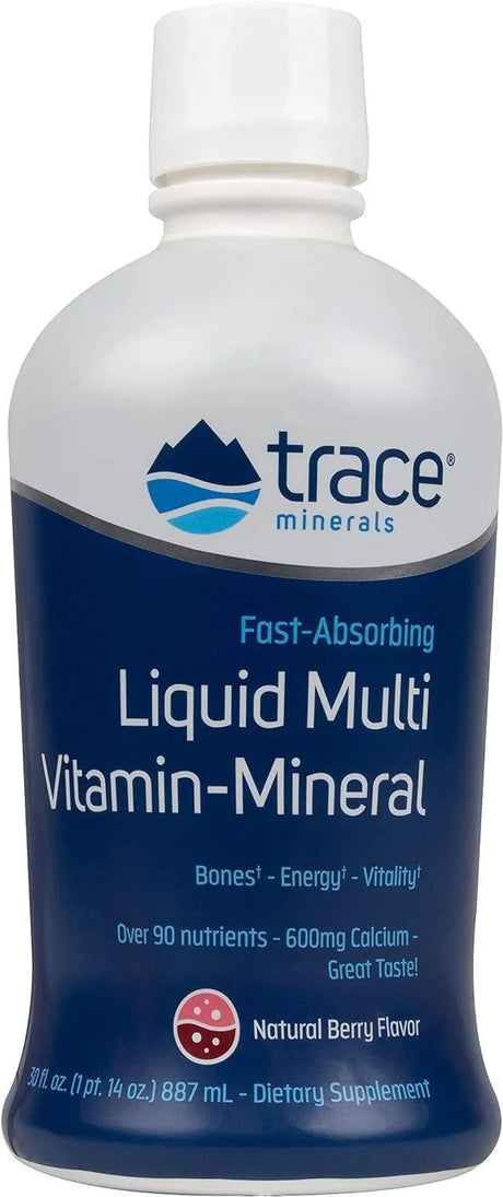 TRACE MINERALS - Trace Minerals Liquid Multi Vitamin-Mineral Natural Berry 887Ml. - The Red Vitamin MX - Suplementos Alimenticios - {{ shop.shopifyCountryName }}