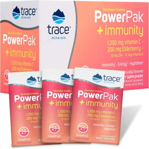 TRACE MINERALS - Trace Minerals Power Pak Electrolyte + Immunity Boost Drink Packets 30 Paquetes - The Red Vitamin MX - Suplementos Alimenticios - {{ shop.shopifyCountryName }}