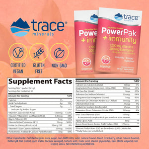 TRACE MINERALS - Trace Minerals Power Pak Electrolyte + Immunity Boost Drink Packets 30 Paquetes - The Red Vitamin MX - Suplementos Alimenticios - {{ shop.shopifyCountryName }}