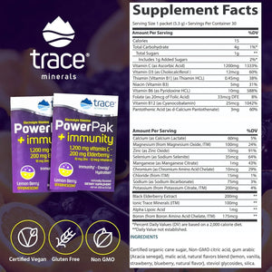 TRACE MINERALS - Trace Minerals Power Pak Electrolyte + Immunity Boost Drink Packets 30 Paquetes - The Red Vitamin MX - Suplementos Alimenticios - {{ shop.shopifyCountryName }}