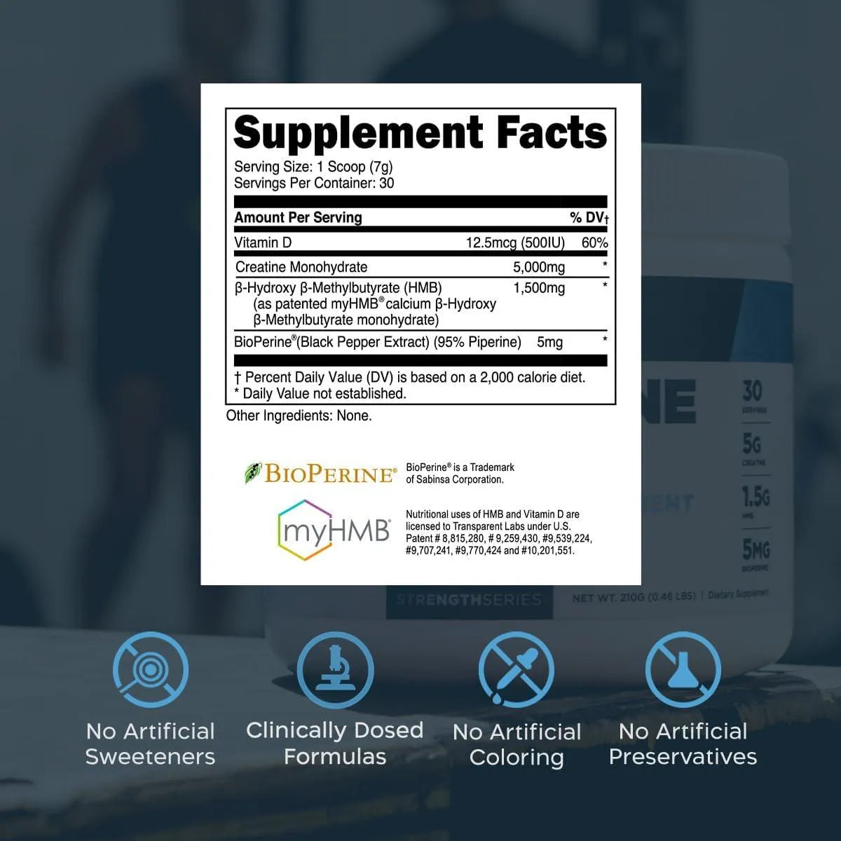 TRANSPARENT LABS - Transparent Labs Creatine HMB 210Gr. - The Red Vitamin MX - Suplementos Alimenticios - {{ shop.shopifyCountryName }}