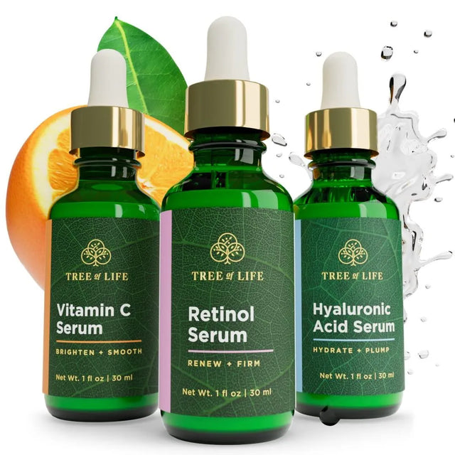 TREE OF LIFE - Tree of Life Vitamin C Serum Retinol Serum and Hyaluronic Acid Serum 3 Pack 30Ml. - The Red Vitamin MX - Sueros Para La Cara - {{ shop.shopifyCountryName }}