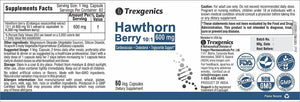 TREXGENICS - Trexgenics Hawthorn Berry 600Mg. 60 Capsulas - The Red Vitamin MX - Suplementos Alimenticios - {{ shop.shopifyCountryName }}