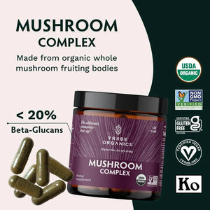 TRIBE ORGANICS - Tribe Organics Mushroom Complex 120 Capsulas - The Red Vitamin MX - Suplementos Alimenticios - {{ shop.shopifyCountryName }}