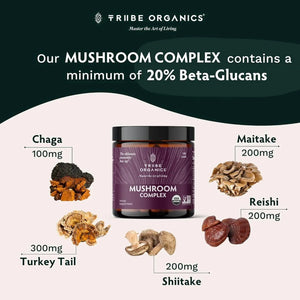 TRIBE ORGANICS - Tribe Organics Mushroom Complex 120 Capsulas - The Red Vitamin MX - Suplementos Alimenticios - {{ shop.shopifyCountryName }}