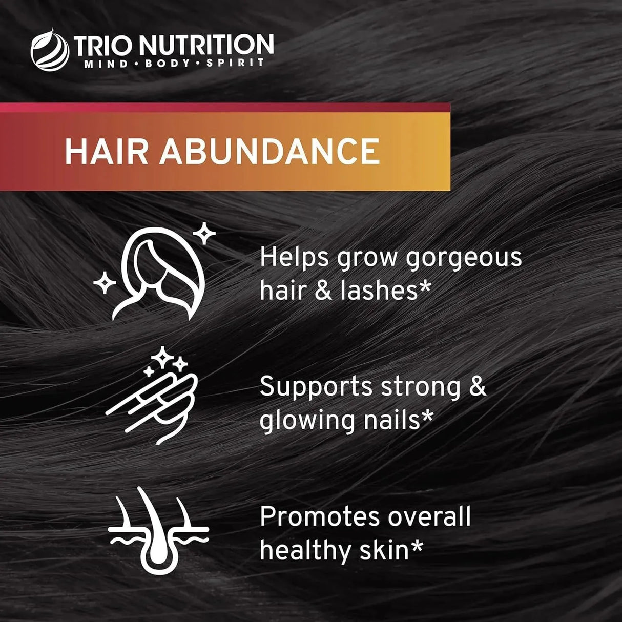 TRIO NUTRITION - Trio Nutrition Biotin Hair Abundance 30 Capsulas - The Red Vitamin MX - Suplementos Alimenticios - {{ shop.shopifyCountryName }}