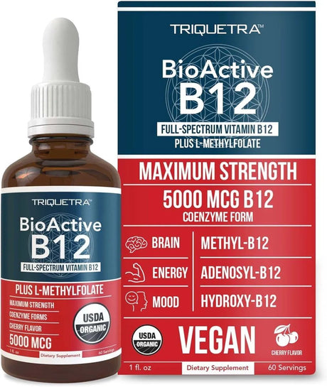 TRIQUETRA - BioActive Vitamin B12 5000mcg 1 Fl.Oz. - The Red Vitamin MX - Suplementos Alimenticios - {{ shop.shopifyCountryName }}