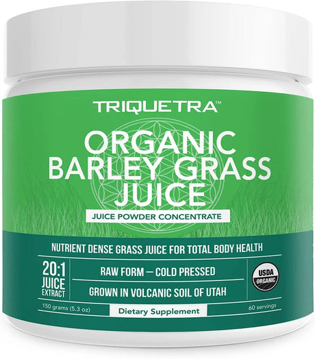 TRIQUETRA - Triquetra Health Organic Barley Grass Juice Powder 150Gr. - The Red Vitamin MX - Suplementos Alimenticios - {{ shop.shopifyCountryName }}