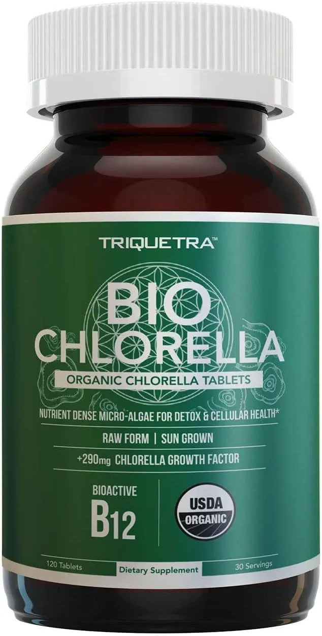 TRIQUETRA - Triquetra Health Organic Chlorella 120 Tabletas - The Red Vitamin MX - Suplementos Alimenticios - {{ shop.shopifyCountryName }}