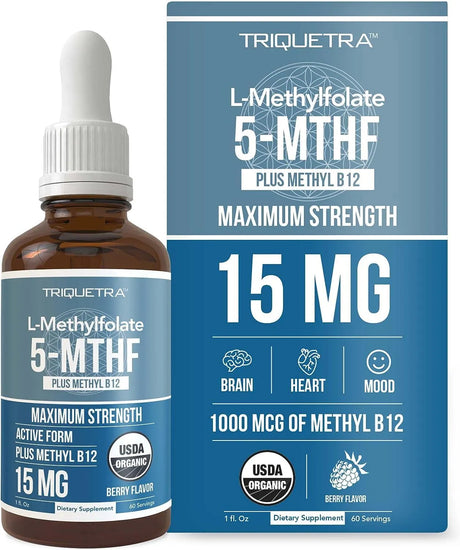 TRIQUETRA - Triquetra L Methyl Folate 15Mg. Plus Methyl B12 Cofactor 1 Fl.Oz. - The Red Vitamin MX - Suplementos Alimenticios - {{ shop.shopifyCountryName }}