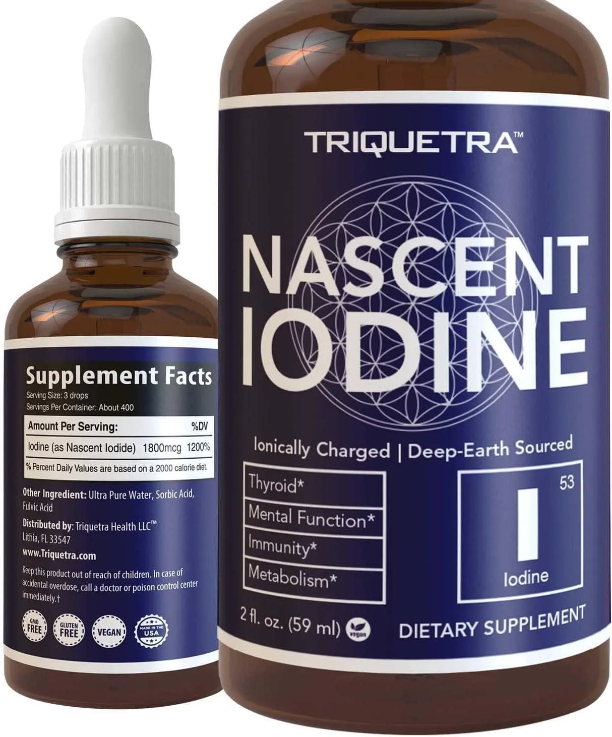 TRIQUETRA - Triquetra Nascent Iodine Supplement 50Ml. - The Red Vitamin MX - Suplementos Alimenticios - {{ shop.shopifyCountryName }}