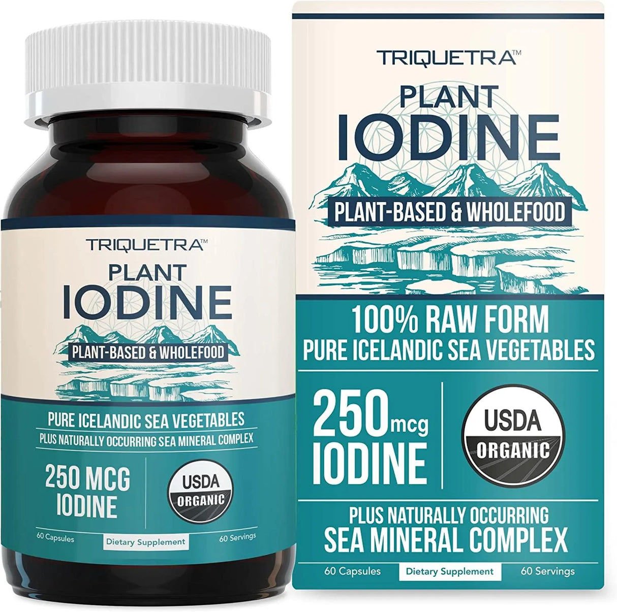 TRIQUETRA - Triquetra Organic Iodine Supplement from Sea Vegetable Complex 250Mcg. 60 Capsulas - The Red Vitamin MX - Suplementos Alimenticios - {{ shop.shopifyCountryName }}