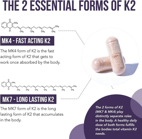 TRIQUETRA - Triquetra Vitamin K2 as MK7 & MK4 620mcg 60 Capsulas - The Red Vitamin MX - Suplementos Alimenticios - {{ shop.shopifyCountryName }}