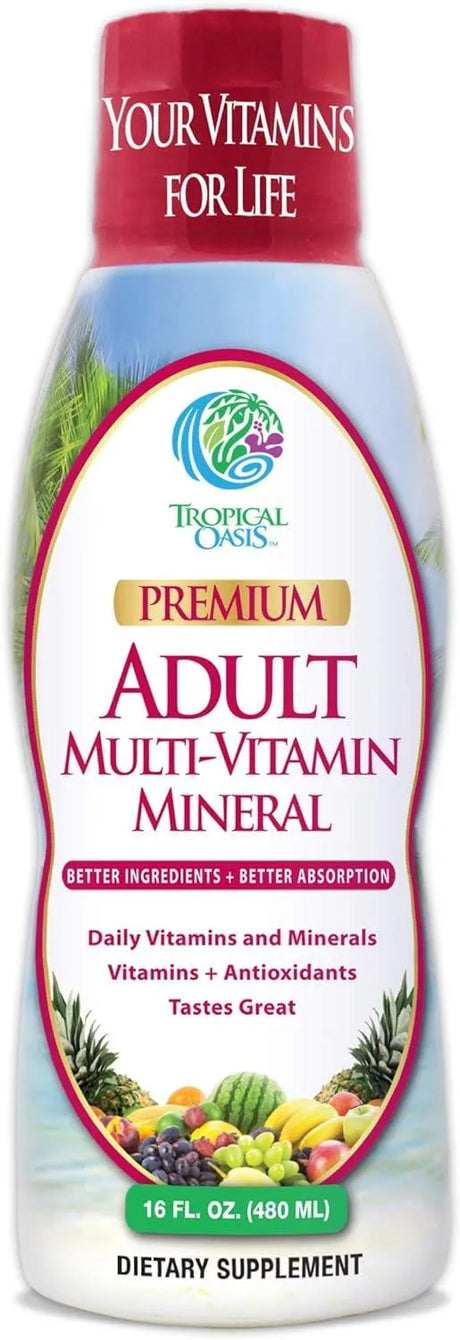 TROPICAL OASIS - Tropical Oasis Adult Liquid Multivitamin Liquid 480Ml. - The Red Vitamin MX - Suplementos Alimenticios - {{ shop.shopifyCountryName }}