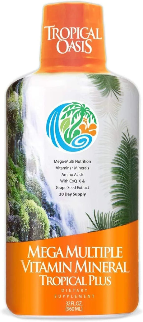 TROPICAL OASIS - Tropical Oasis Mega Plus Liquid Multivitamin and Mineral 960Ml. - The Red Vitamin MX - Suplementos Alimenticios - {{ shop.shopifyCountryName }}