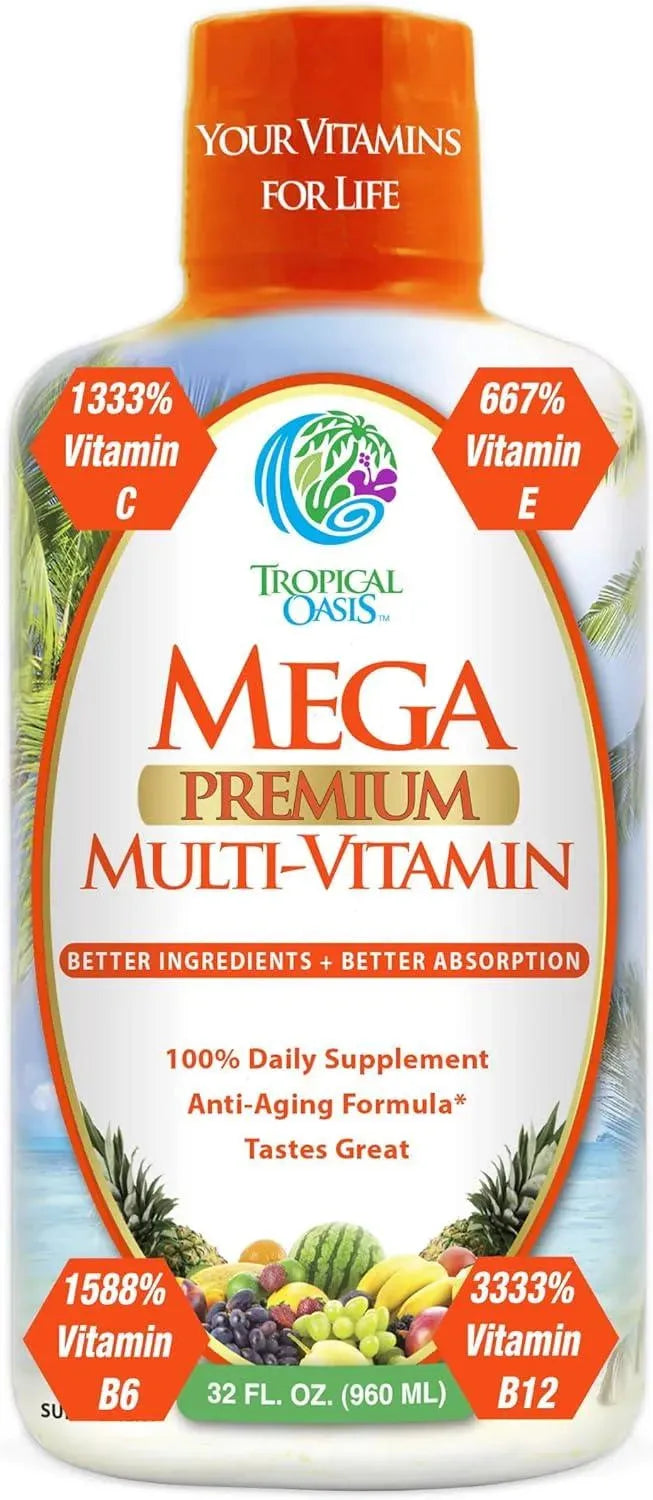 TROPICAL OASIS - Tropical Oasis Mega Premium Liquid Multivitamin 960Ml. - The Red Vitamin MX - Suplementos Alimenticios - {{ shop.shopifyCountryName }}