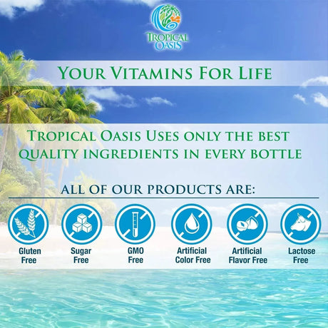 TROPICAL OASIS - Tropical Oasis Premium Liquid Multivitamin For Kids 480Ml. - The Red Vitamin MX - Suplementos Alimenticios - {{ shop.shopifyCountryName }}