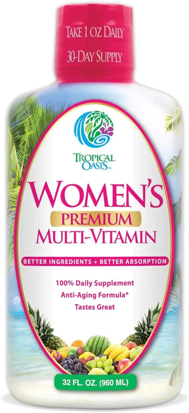 TROPICAL OASIS - Tropical Oasis Premium Liquid Multivitamin for Women 960Ml. - The Red Vitamin MX - Suplementos Alimenticios - {{ shop.shopifyCountryName }}