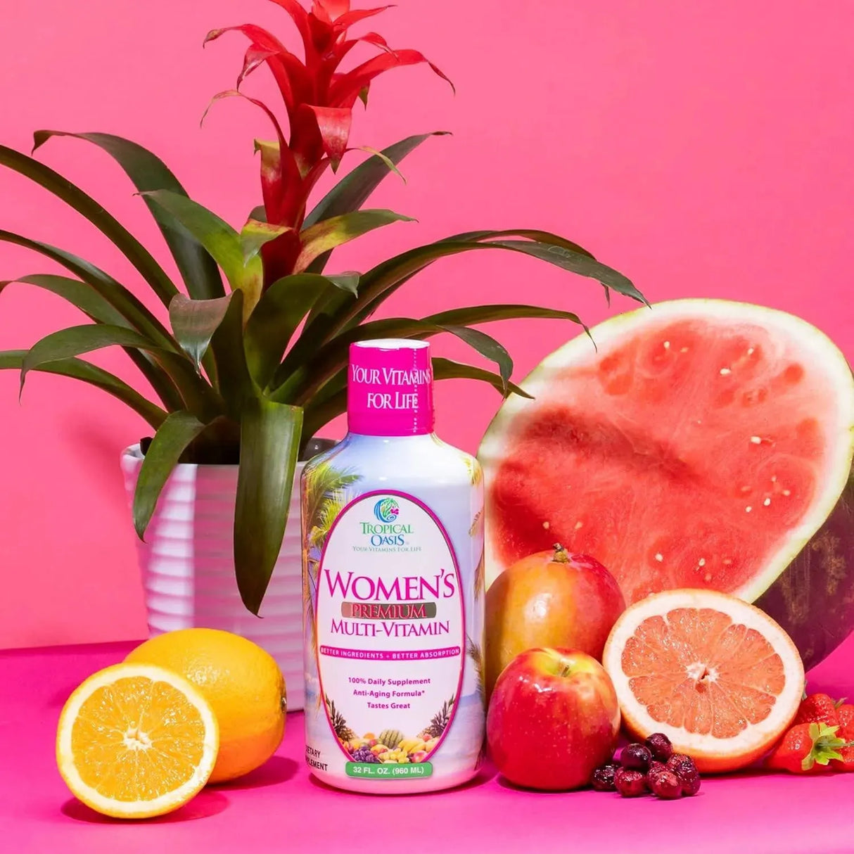 TROPICAL OASIS - Tropical Oasis Premium Liquid Multivitamin for Women 960Ml. - The Red Vitamin MX - Suplementos Alimenticios - {{ shop.shopifyCountryName }}