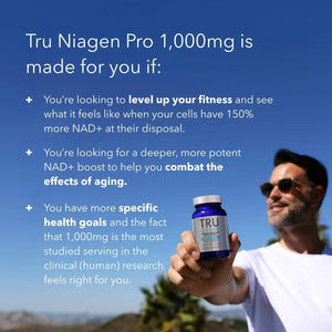 TRU NIAGEN - TRU NIAGEN PRO 1000Mg. Patented Nicotinamide Riboside NAD+ 60 Capsulas - The Red Vitamin MX - Suplementos Alimenticios - {{ shop.shopifyCountryName }}