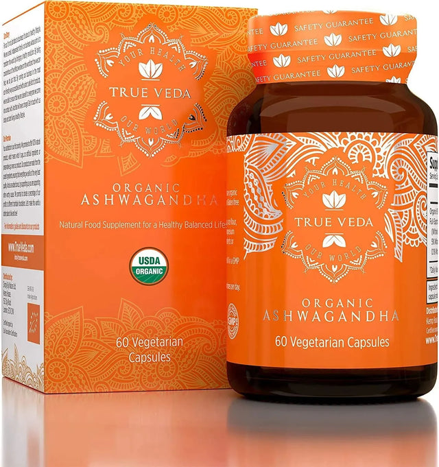 TRUE VEDA - True Veda Organic Ashwagandha 60 Capsulas - The Red Vitamin MX - Suplementos Alimenticios - {{ shop.shopifyCountryName }}