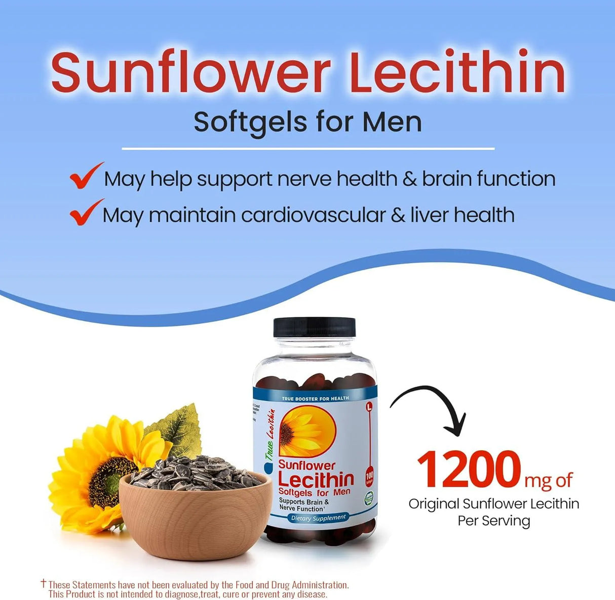 TRUEMED - TrueMed Sunflower Lecithin 100 Capsulas Blandas - The Red Vitamin MX - Suplementos Alimenticios - {{ shop.shopifyCountryName }}