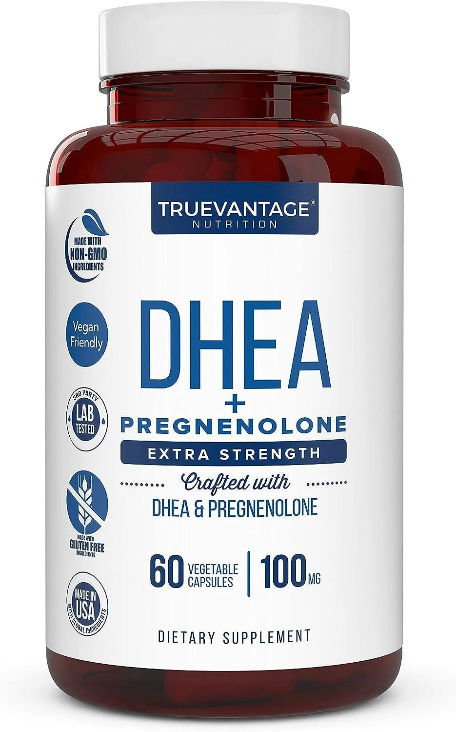 TRUEVANTAGE NUTRITION - Truevantage Nutrition DHEA 100Mg. 60 Capsulas - The Red Vitamin MX - Suplementos Alimenticios - {{ shop.shopifyCountryName }}