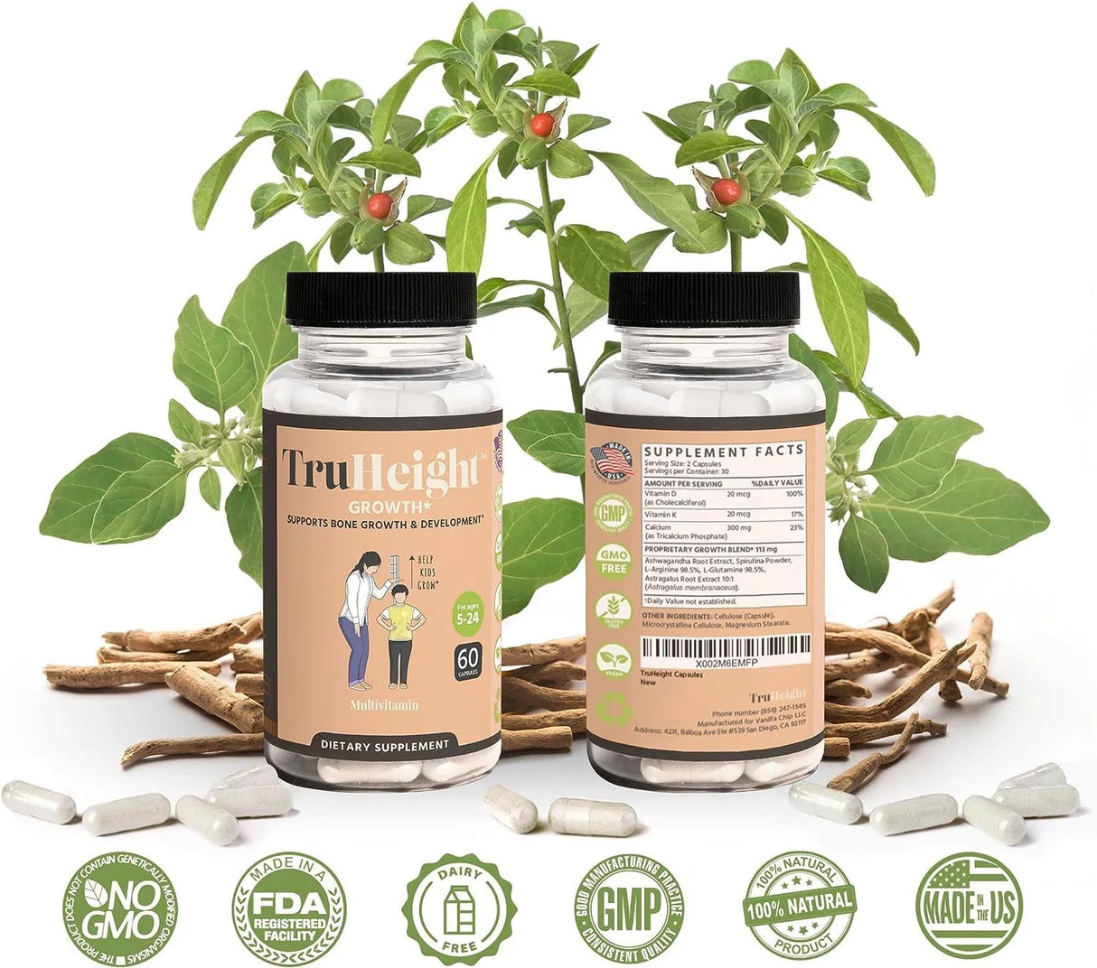 TRUHEIGHT - TruHeight Powerful Height Growth Pills Grow Taller 60 Capsulas - The Red Vitamin MX - Suplementos Alimenticios - {{ shop.shopifyCountryName }}