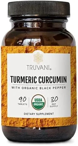 TRUVANI - Truvani Organic Turmeric Curcumin 1350Mg. 90 Tabletas - The Red Vitamin MX - Suplementos Alimenticios - {{ shop.shopifyCountryName }}